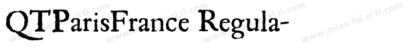 QTParisFrance Regula字体转换